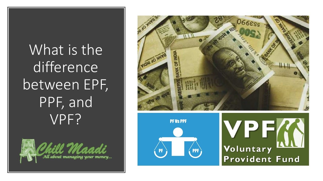 Crucial differences between epf, ppf, and vpf?